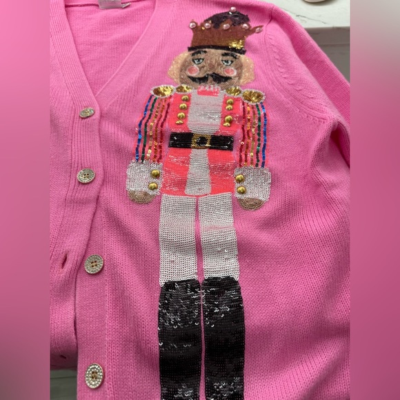 QUEEN OF SPARKLES Sweaters Queen Of Sparkles Hot Pink Nutcracker